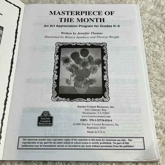 Homeschool Art Book Lot Discovering Great Artists, Masterpiece of the Month GOOD - Picture 10 of 15